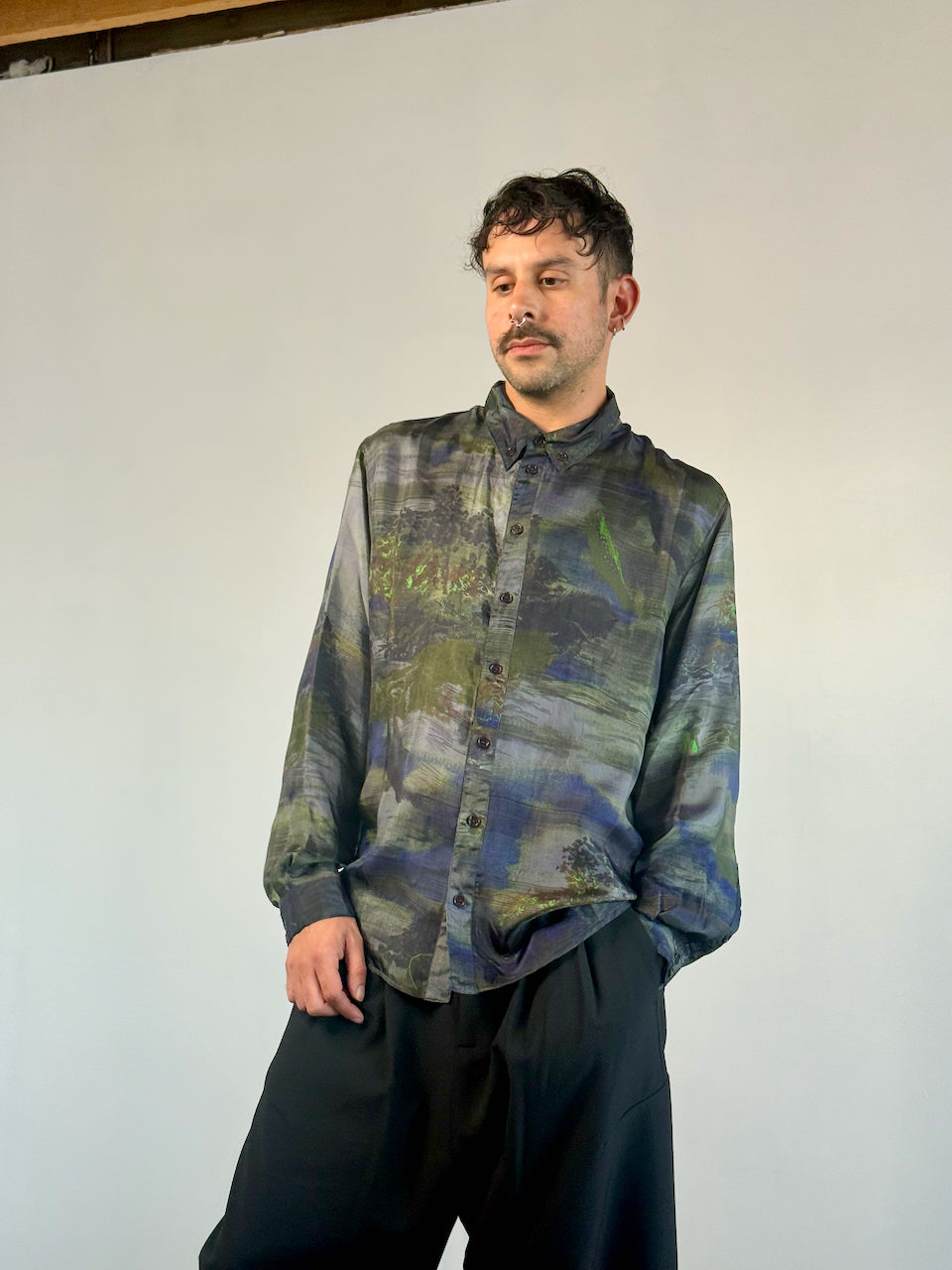 Henrik Vibskov Block Shirt Fishes Light