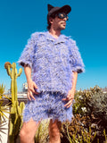 LOVERBOY BY CHARLES JEFFREY SHAGGY SCALLOPED BOXER SHORTS