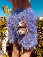 LOVERBOY BY CHARLES JEFFREY CHARACTER CROCHET BAG CHARM BULLDOG