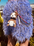 LOVERBOY BY CHARLES JEFFREY CHARACTER CROCHET BAG CHARM BULLDOG