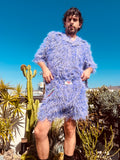 LOVERBOY BY CHARLES JEFFREY SHAGGY SCALLOPED BOXER SHORTS