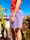 LOVERBOY BY CHARLES JEFFREY SHAGGY SCALLOPED BOXER SHORTS