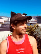 LOVERBOY BY CHARLES JEFFREY EARS CAP in BLACK