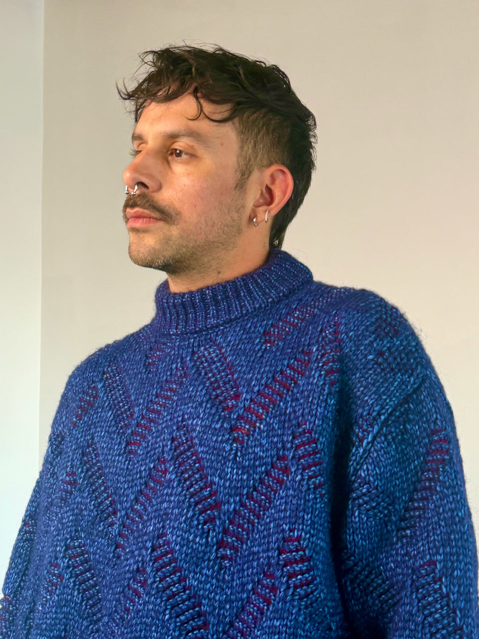 Henrik Vibskov Flat Knitted Crewneck Flat Navy