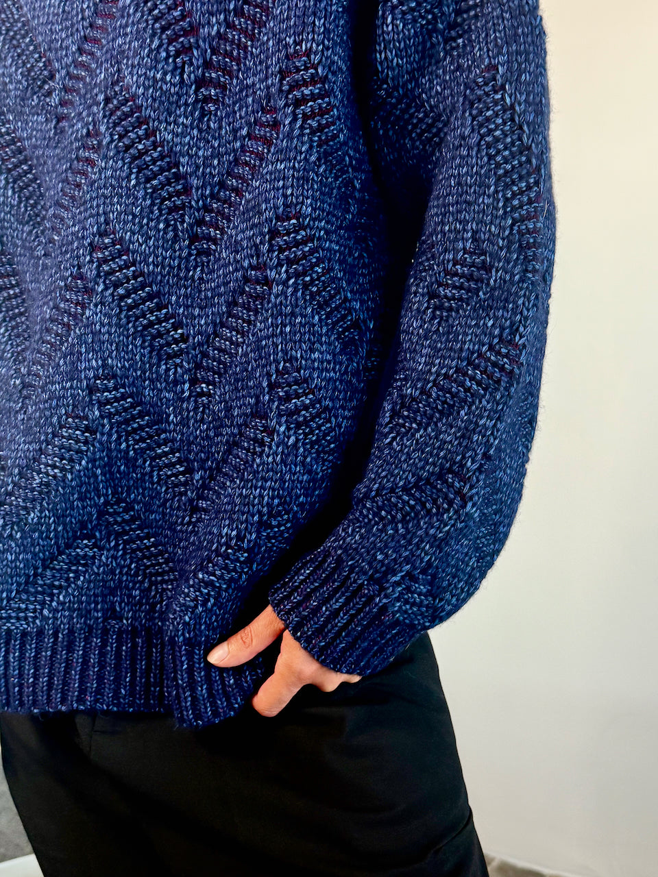 Henrik Vibskov Flat Knitted Crewneck Flat Navy