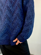 Henrik Vibskov Flat Knitted Crewneck Flat Navy