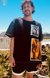 LOVERBOY BY CHARLES JEFFREY GRAPHIC TEE in BLACK