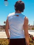 LOVERBOY BY CHARLES JEFFREY GRAPHIC TANK TOP in WHITE