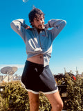 LOVERBOY BY CHARLES JEFFREY ALL TIED UP HOODY in GREY MARL