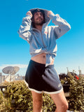 LOVERBOY BY CHARLES JEFFREY ALL TIED UP HOODY in GREY MARL
