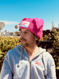 LOVERBOY BY CHARLES JEFFREY CHUNKY EARS BEANIE PINK