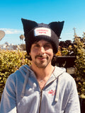 LOVERBOY BY CHARLES JEFFREY CHUNKY EARS BEANIE in BLACK