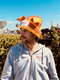 LOVERBOY BY CHARLES JEFFREY CHUNKY EARS BEANIE in YELLOW ORANGE
