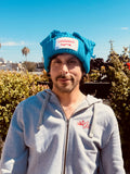 LOVERBOY BY CHARLES JEFFREY CHUNKY EARS BEANIE in LIGHT BLUE