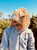 LOVERBOY BY CHARLES JEFFREY SUPERSIZED LION BEANIE in BEIGE