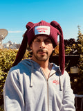 LOVERBOY BY CHARLES JEFFREY CHUNKY Rabbit BEANIE in Bordeaux