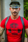 Tom of Finland Leather Daddy T-shirt Tee in RED
