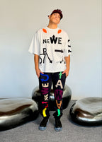 Walter Van Beirendonck WE ARE TEE OVERSIZED WHITE