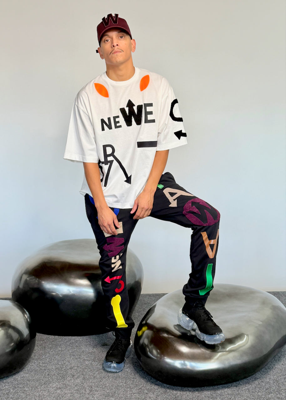 Walter Van Beirendonck WE ARE TEE OVERSIZED WHITE