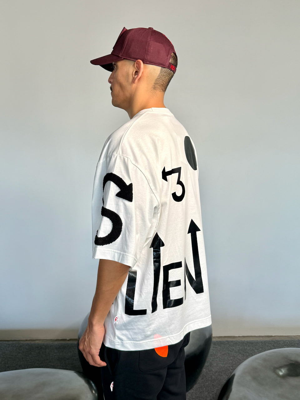 Walter Van Beirendonck WE ARE TEE OVERSIZED WHITE