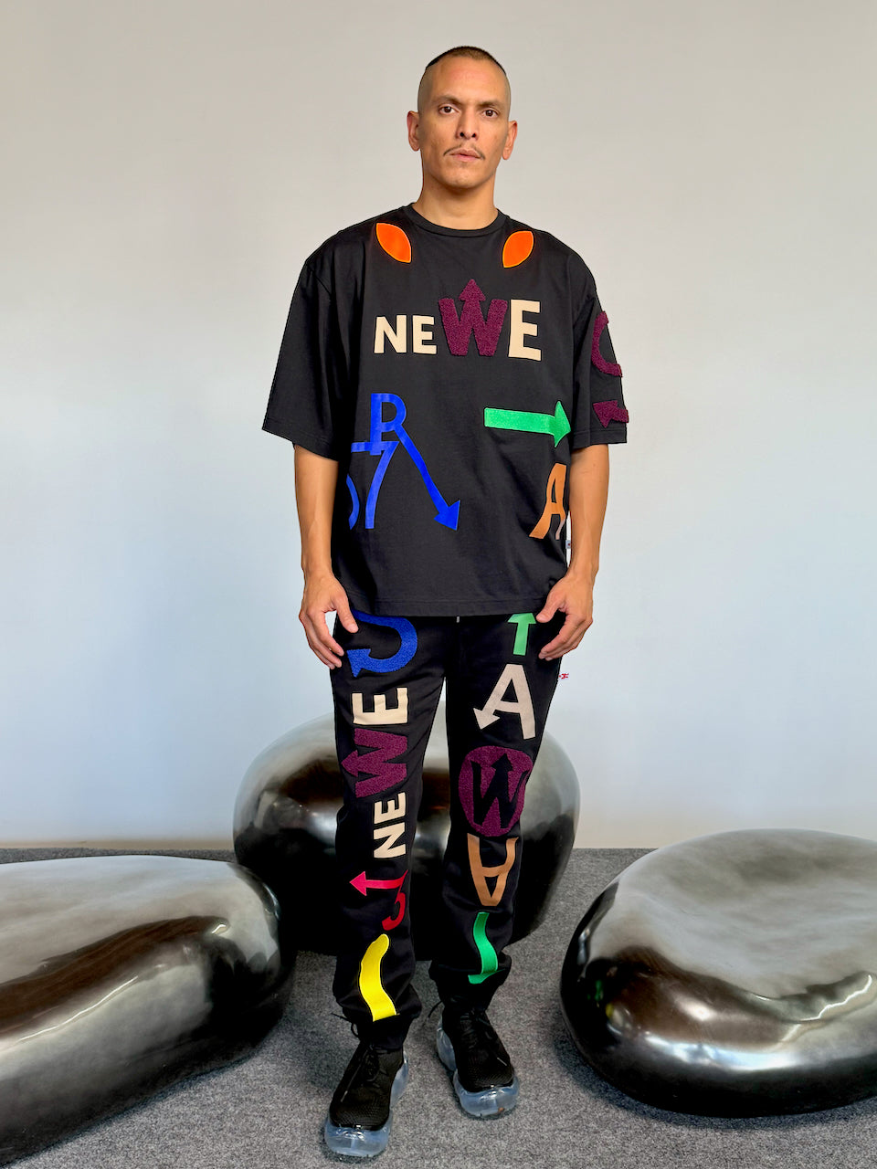 Walter Van Beirendonck WE ARE TEE OVERSIZED BLACK