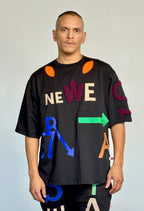Walter Van Beirendonck WE ARE TEE OVERSIZED BLACK
