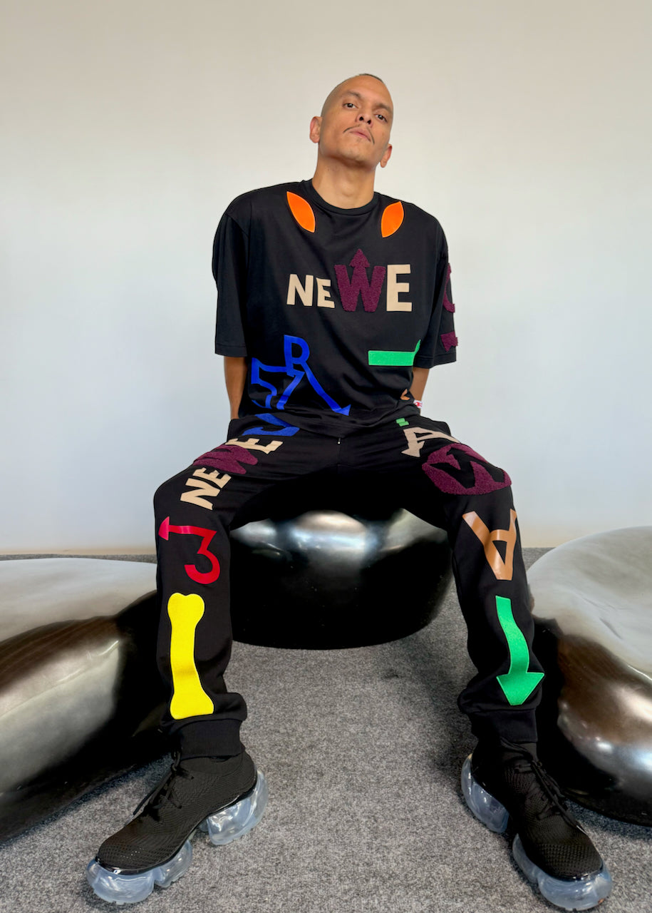 Walter Van Beirendonck WE ARE TEE OVERSIZED BLACK