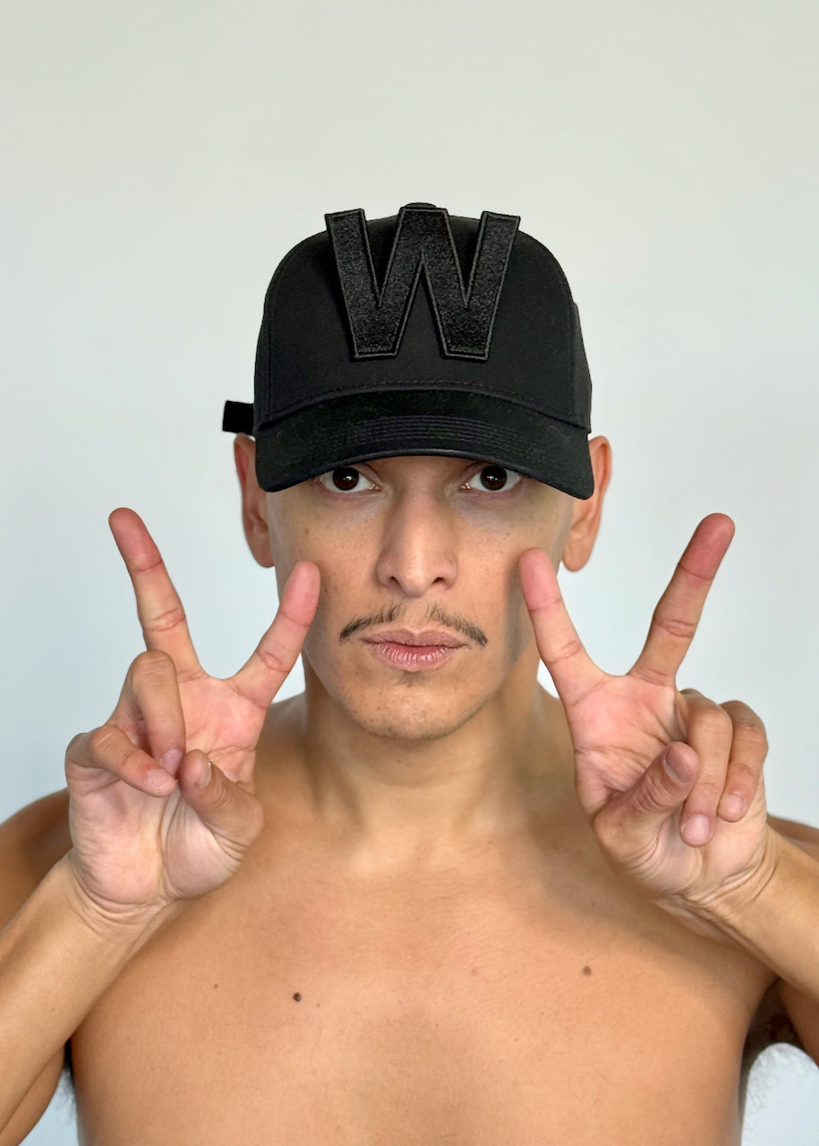 W CAP by Walter van Beirendonck in Black