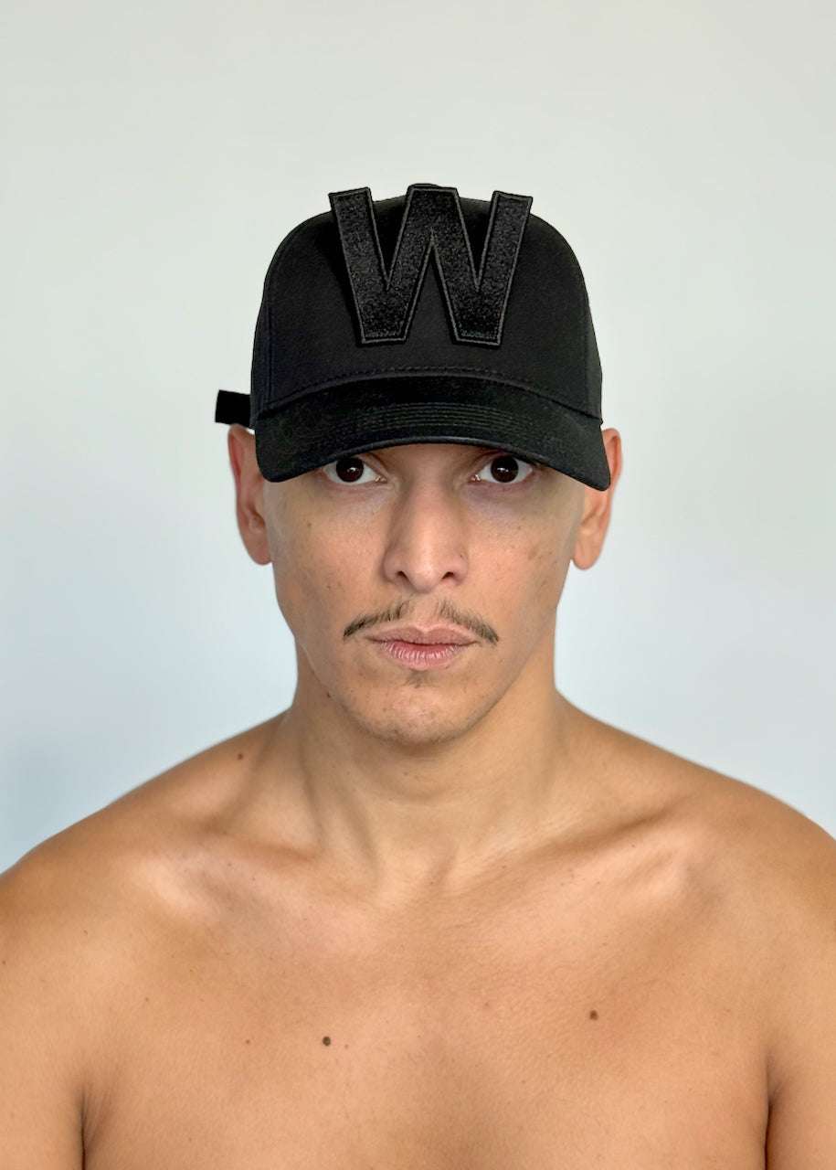 W CAP by Walter van Beirendonck in Black