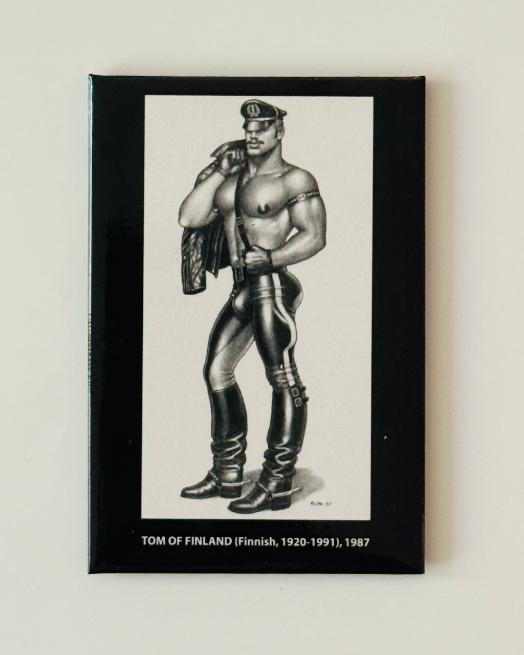 Tom of Finland Leather Stud Magnet