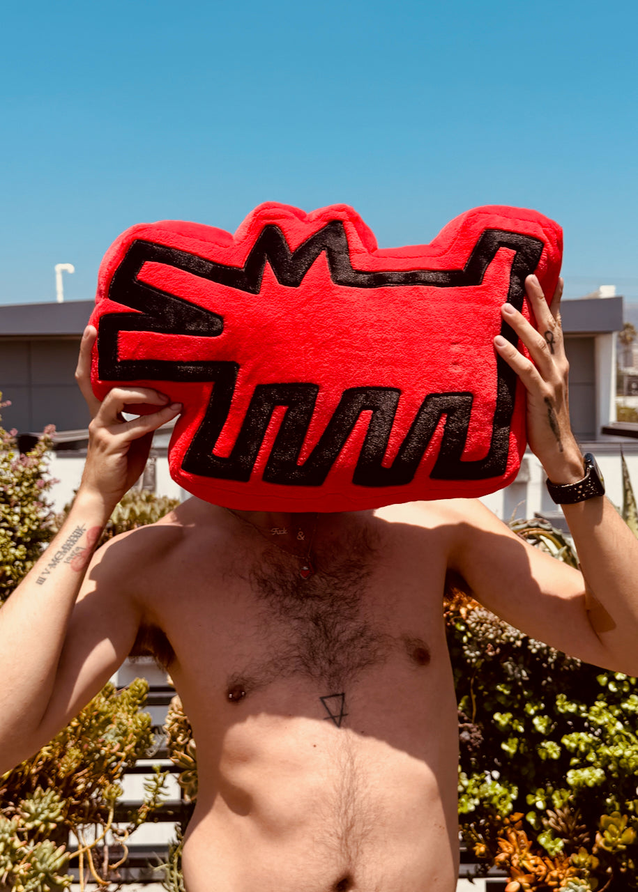 Keith Haring Pop Shop Dog Plush Pillow