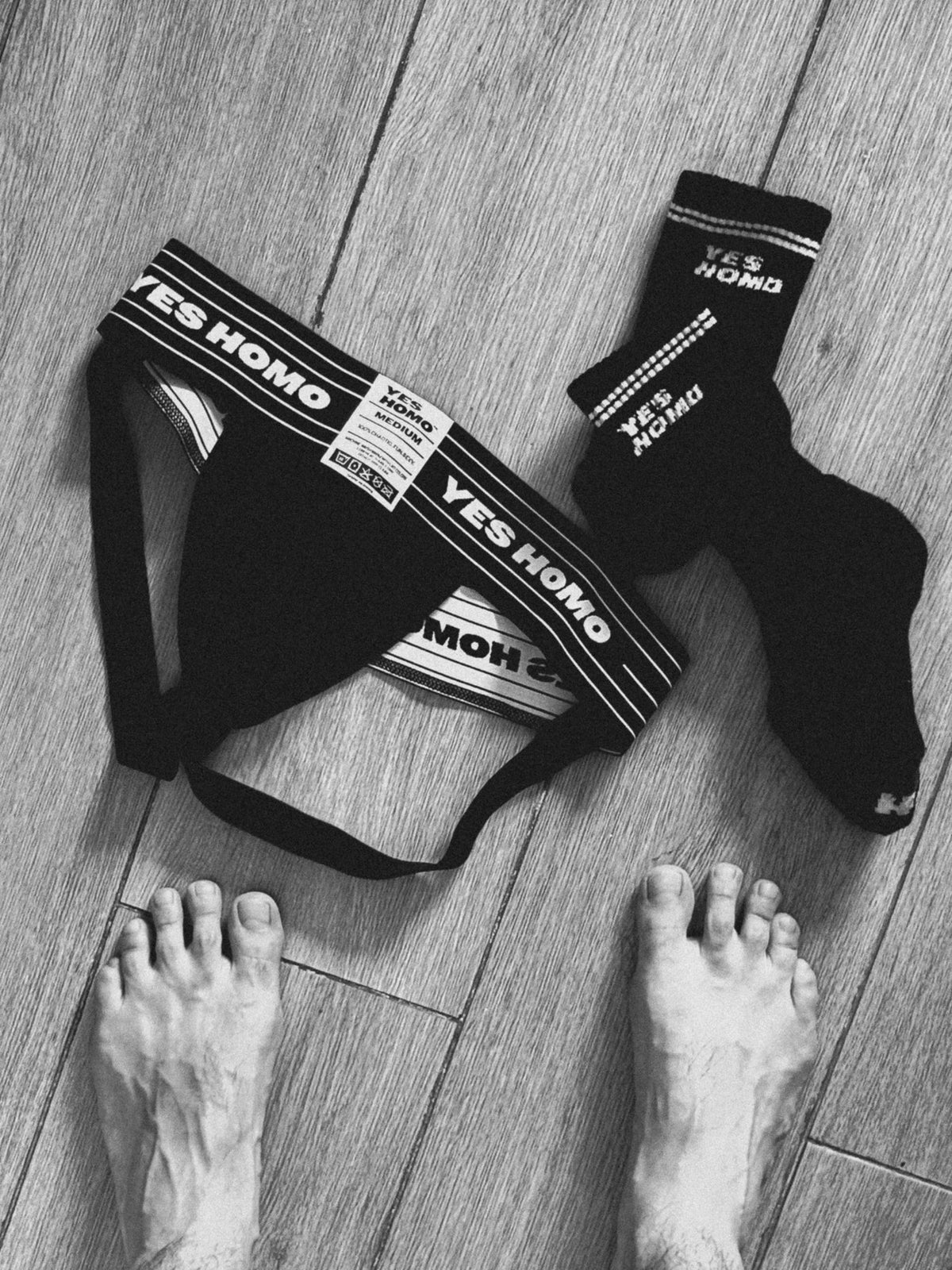 Yes Homo Jockstrap in black
