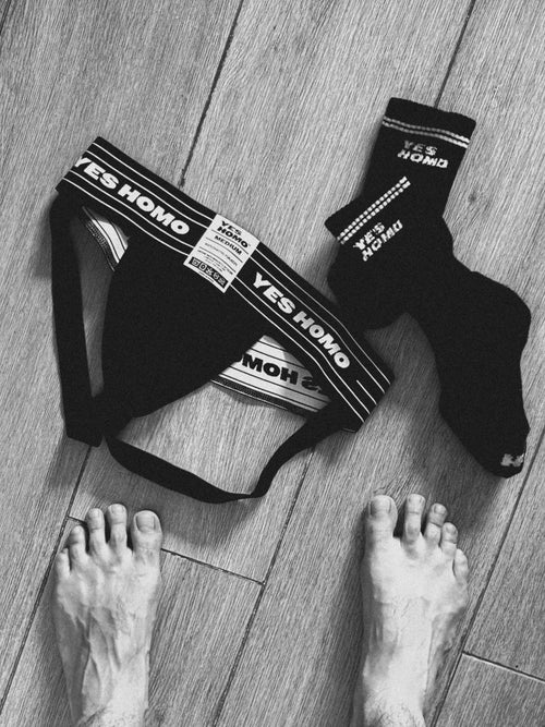 Yes Homo Jockstrap in black