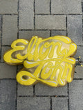 Elton John signature pillow by Kidrobot, front