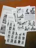 MANCO Studios catalogue sheets fanned out, showing model galleries