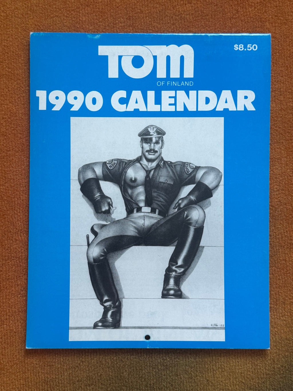 Tom of Finland 1990 Calendar, blue cover