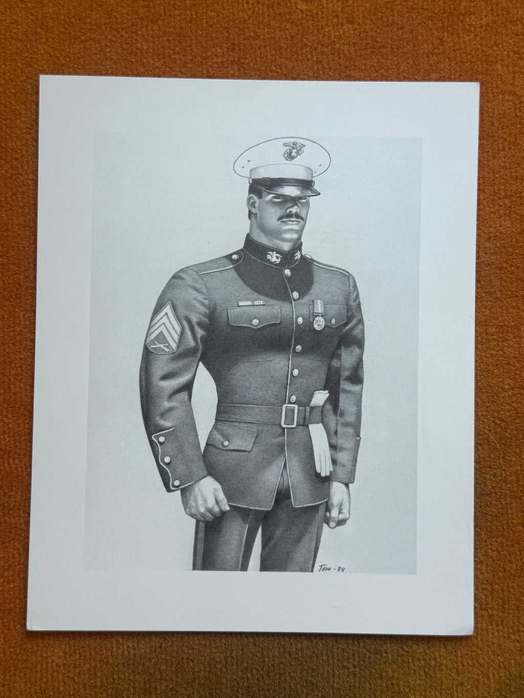 Tom of Finland, Marine in dress uniform, print dated Tom-84