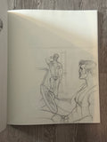 Plate from the catalogue, lightly drawn interior composition