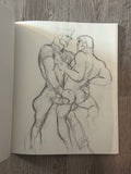 Plate from the catalogue, pencil study of two figures