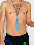Walter Van Beirendonck Walter Doll + T Necklace in Blue