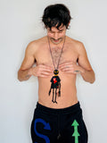 Walter Van Beirendonck Walter Doll + T Necklace in black