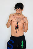 Walter Van Beirendonck Walter Doll + T Necklace in black