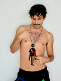Walter Van Beirendonck Walter Doll + T Necklace in black