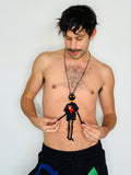 Walter Van Beirendonck Walter Doll + T Necklace in black