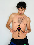 Walter Van Beirendonck Walter Doll + T Necklace in black