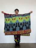 Walter Van Beirendonck Beep Beep Poncho - flame scarlet