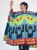Walter Van Beirendonck Beep Beep Poncho - flame scarlet
