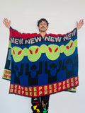 Walter Van Beirendonck Beep Beep Poncho - flame scarlet