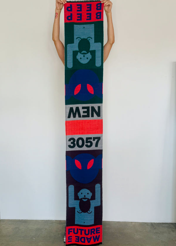 Walter Van Beirendonck Beep Beep Scarf - Flame Scarlet