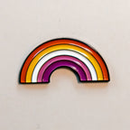 Lesbian Rainbow Enamel Pin